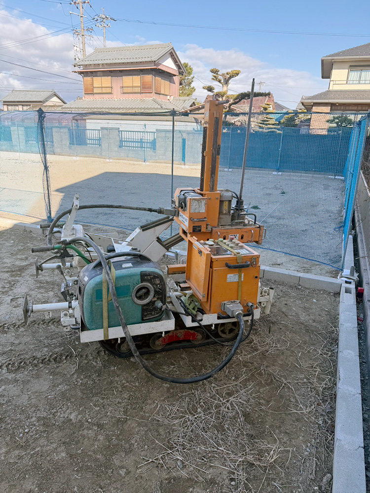 ボーリング調査の様子